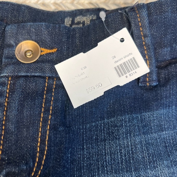 NWT !it Denim Jean Y2K Mid Rise Shorts Size 26 - Picture 3 of 3